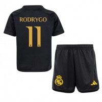 Camiseta Real Madrid Rodrygo Goes #11 Tercera Equipación para niños 2023-24 manga corta (+ pantalones cortos)